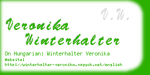 veronika winterhalter business card